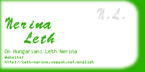 nerina leth business card